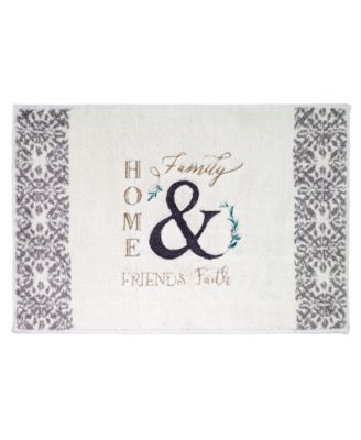Коврик для ванной Avanti Modern Farmhouse Embroidered Cotton, 20" x 30"
