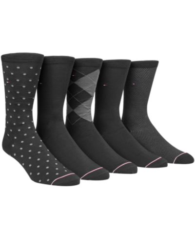 Tommy Hilfiger Мужские носки Crew Socks, 5-Pk. Assorted Printed
