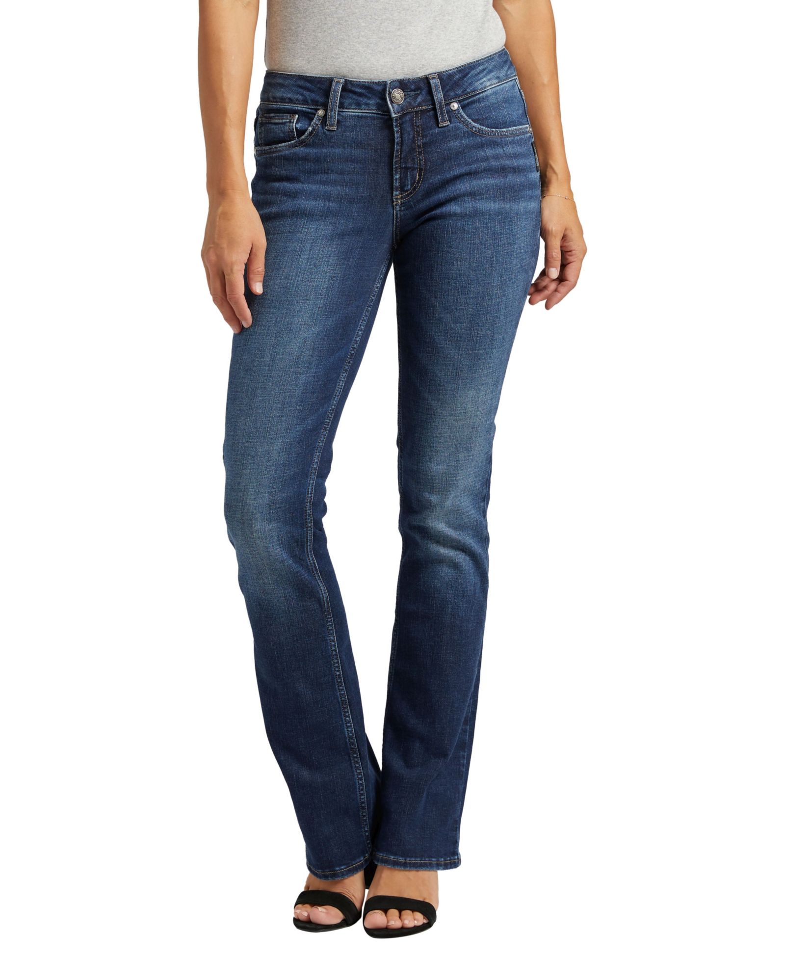 Джинсы Silver Jeans Co. Suki Mid Rise Stretchy Slim Bootcut Jeans