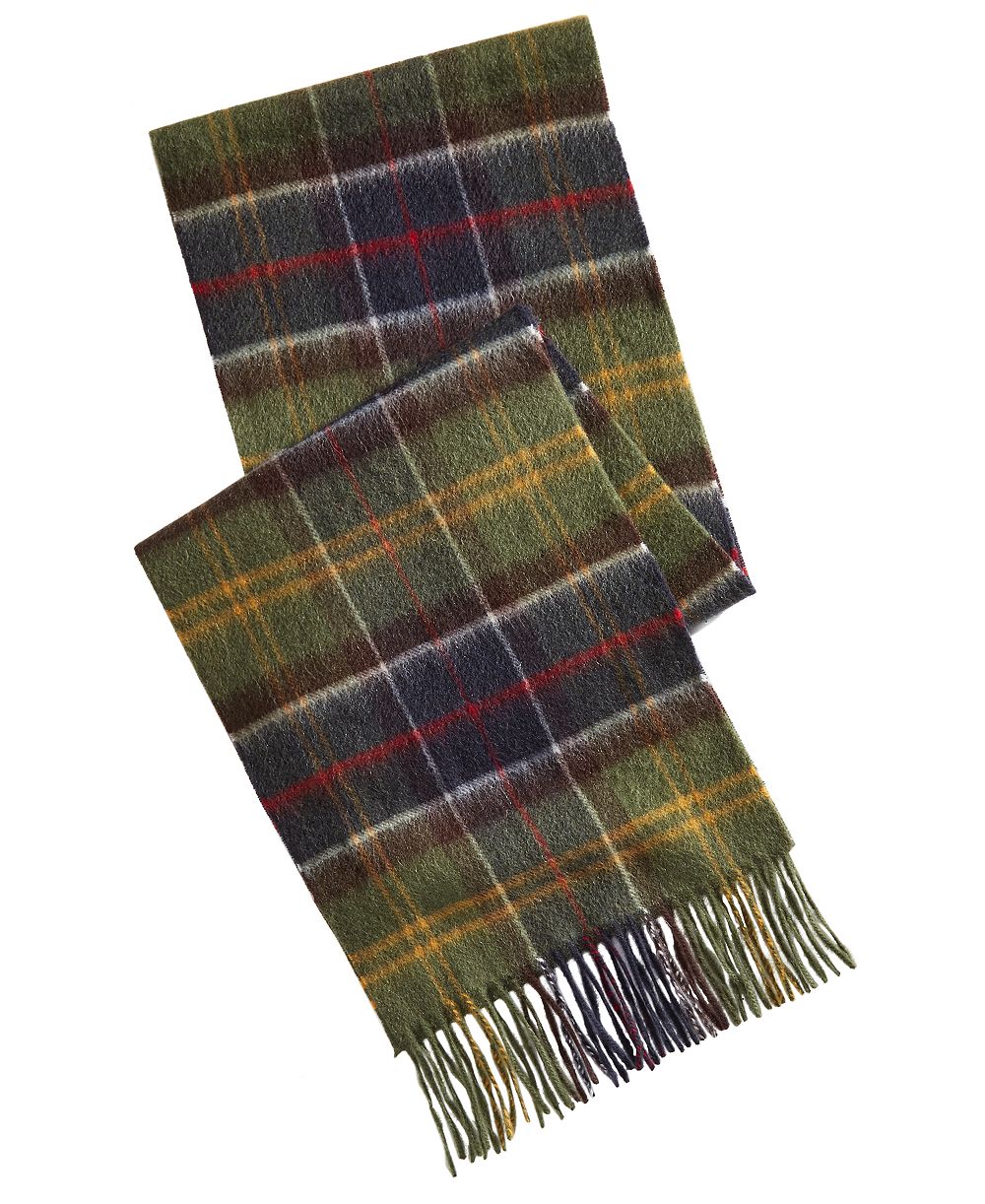 Barbour Men's Merino Cashmere Tartan Scarf