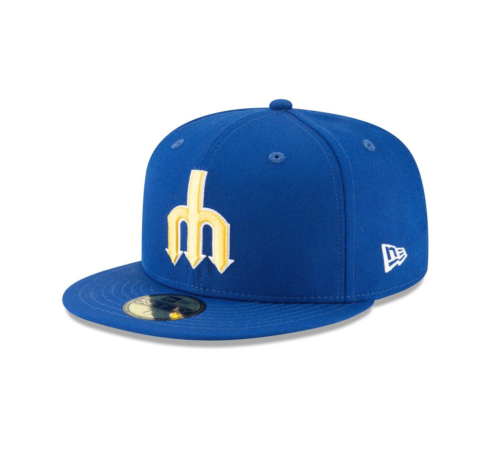 Men's New Era Blue Seattle Mariners Cooperstown Collection Wool 59FIFTY Fitted Hat