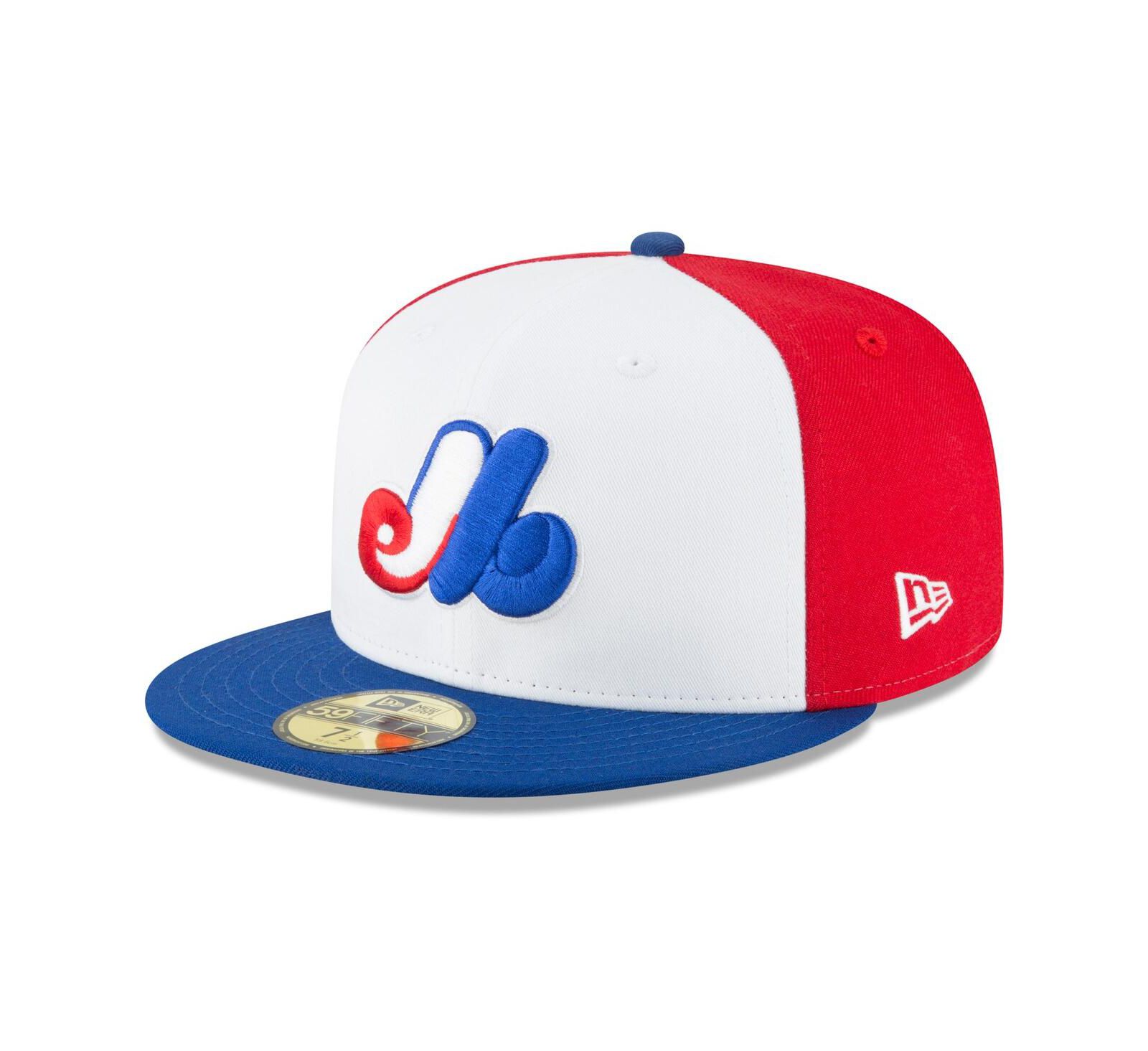 Мужская кепка New Era White Montreal Expos Cooperstown Collection Wool 59FIFTY Fitted