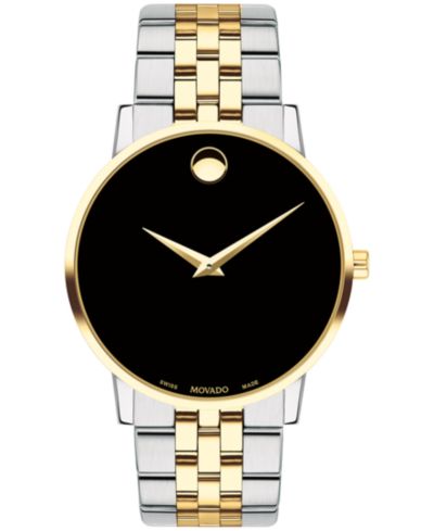Мужские наручные часы Movado Swiss Museum Classic, стальной браслет, 40mm