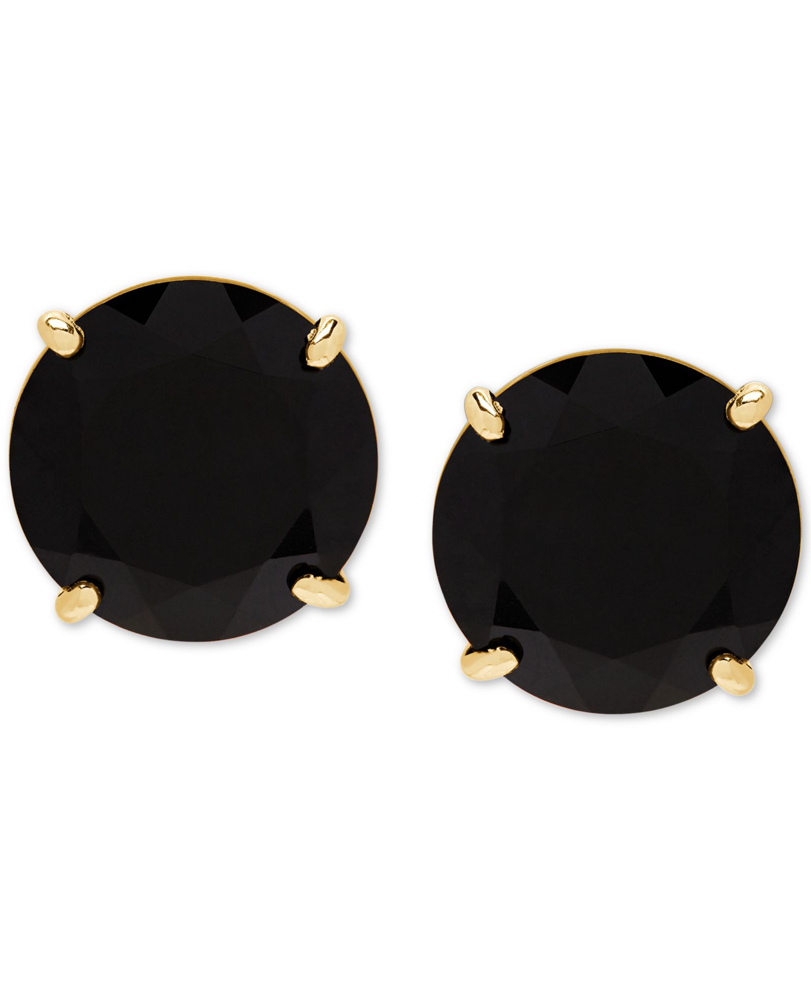 Onyx (9mm) Stud Earrings in 14k Gold