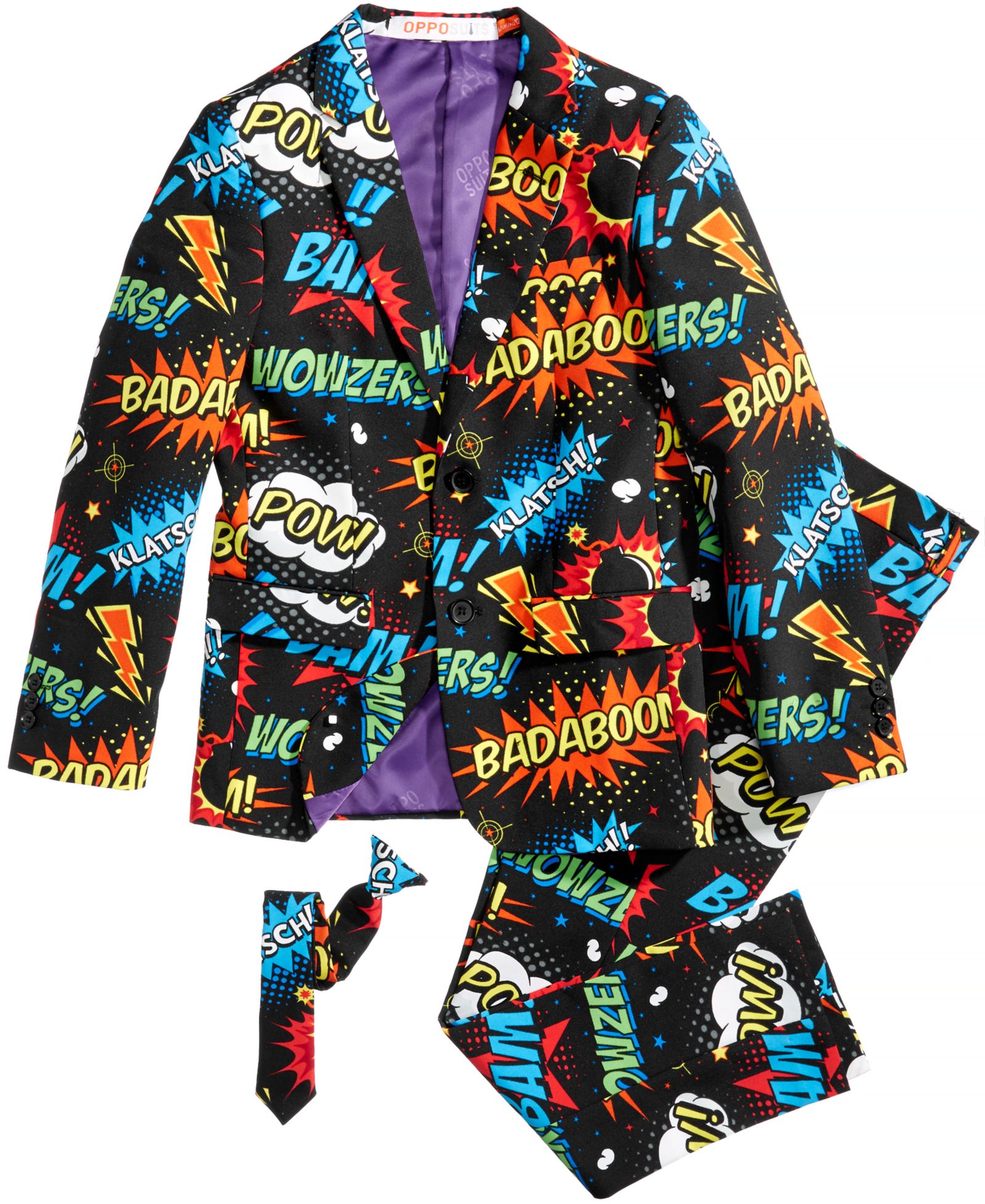 Комплект из 3 предметов OppoSuits для мальчиков: куртка, брюки и галстук, Badaboom, размер 2T-8