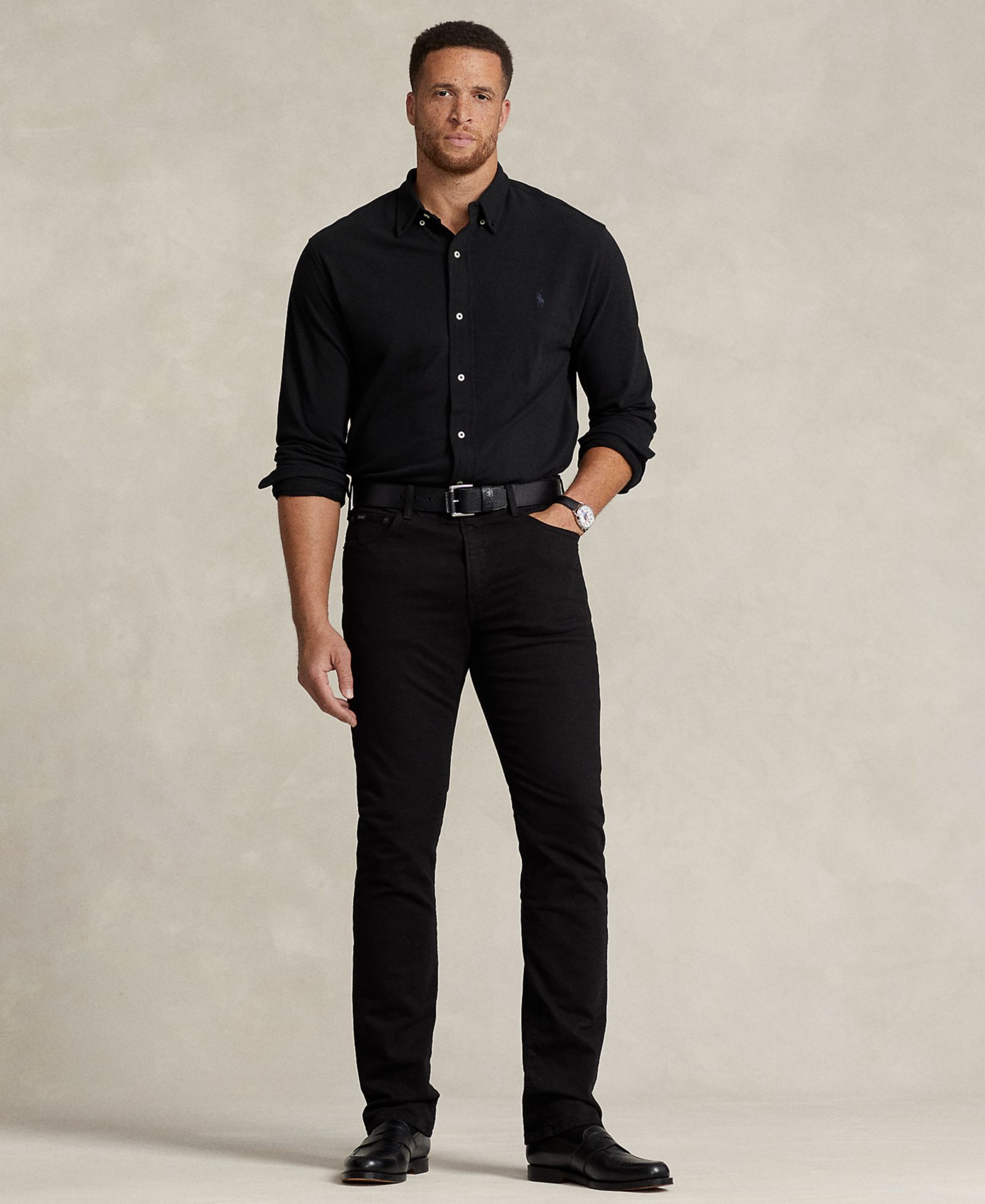 Polo Ralph Lauren Men's Big & Tall Hampton Relaxed Straight Jeans