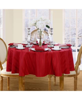 Elrene Denley Stripe Round Tablecloth, 70"