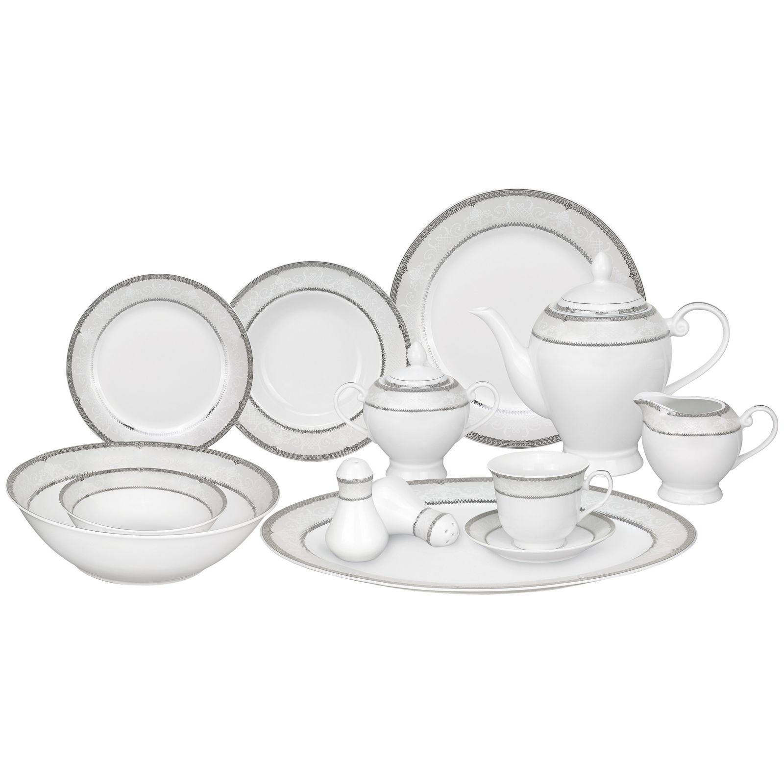 Набор посуды Lorren Home Trends Bolla, 57 Piece, на 8 персон
