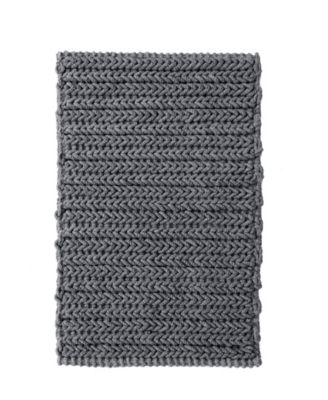 Коврик для ванной Madison Park Lasso Yarn-Dyed Cotton Chenille Bath Rug, 20" x 30"