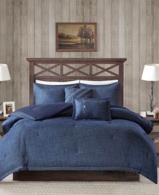 Woolrich Perry Denim 5-Pc. Comforter Set, Queen