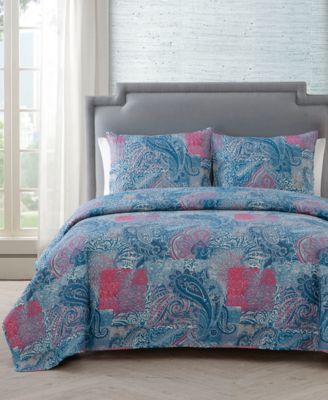 VCNY Home Ava Paisley 3-Pc. Quilt Set, King