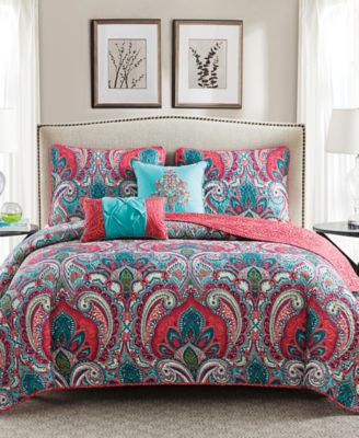 VCNY Home Casa Real Reversible 5-Pc. Quilt Set, King