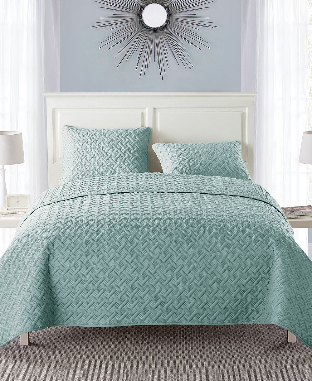 VCNY Home Nina Embossed 3-Pc.Quilt Set, Full/Queen