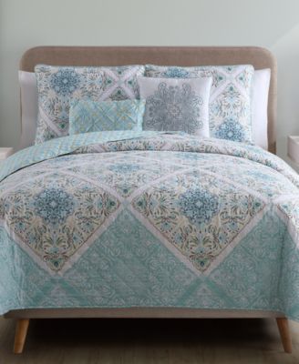 VCNY Home Windsor Reversible 5-Pc. Quilt Set, Queen