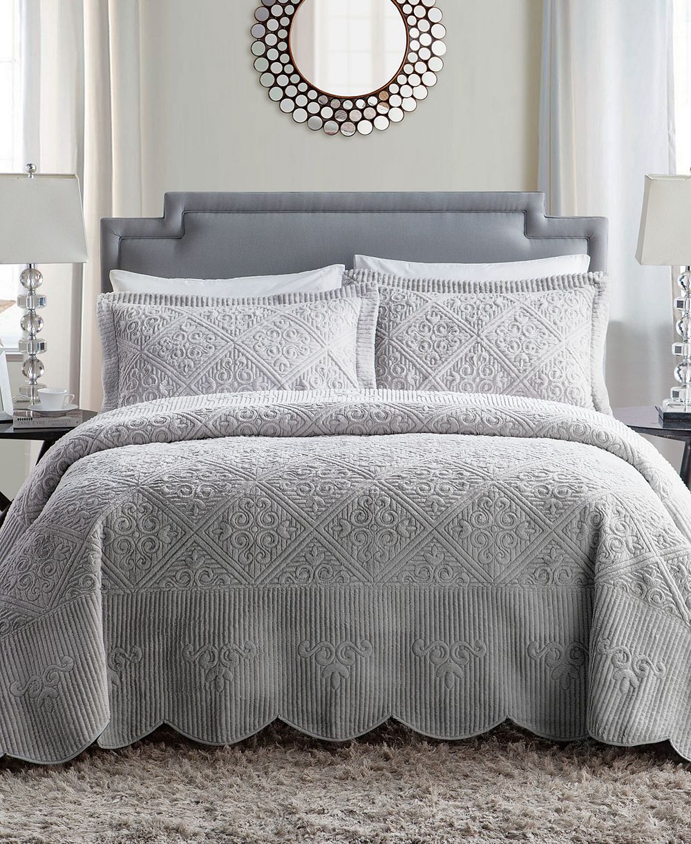 VCNY Home Westland Plush 3-Pc. Bedspread Set, Full