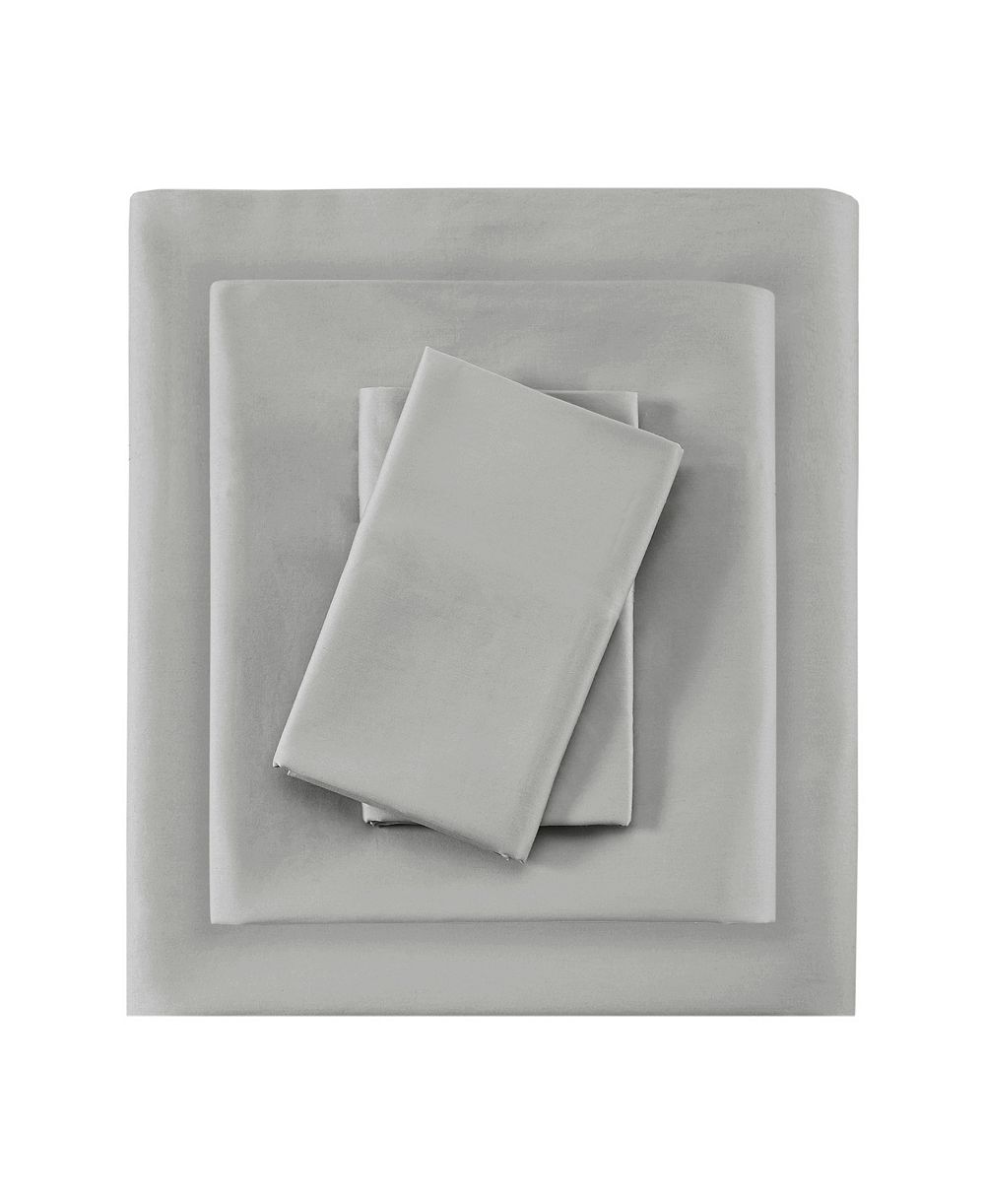 Madison Park комплект из 4 предметов, сатин из хлопка Pima, 600 Thread Count, King