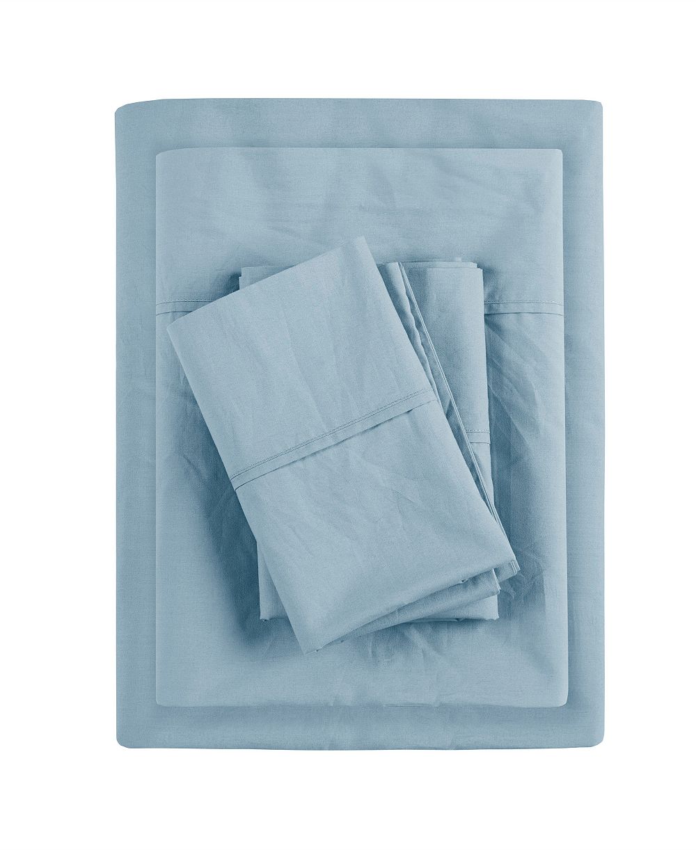Madison Park Peached Cotton Percale 4-Pc. Sheet Set, Queen