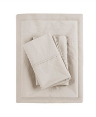 Madison Park Peached Cotton Percale 4-Pc. Sheet Set, King