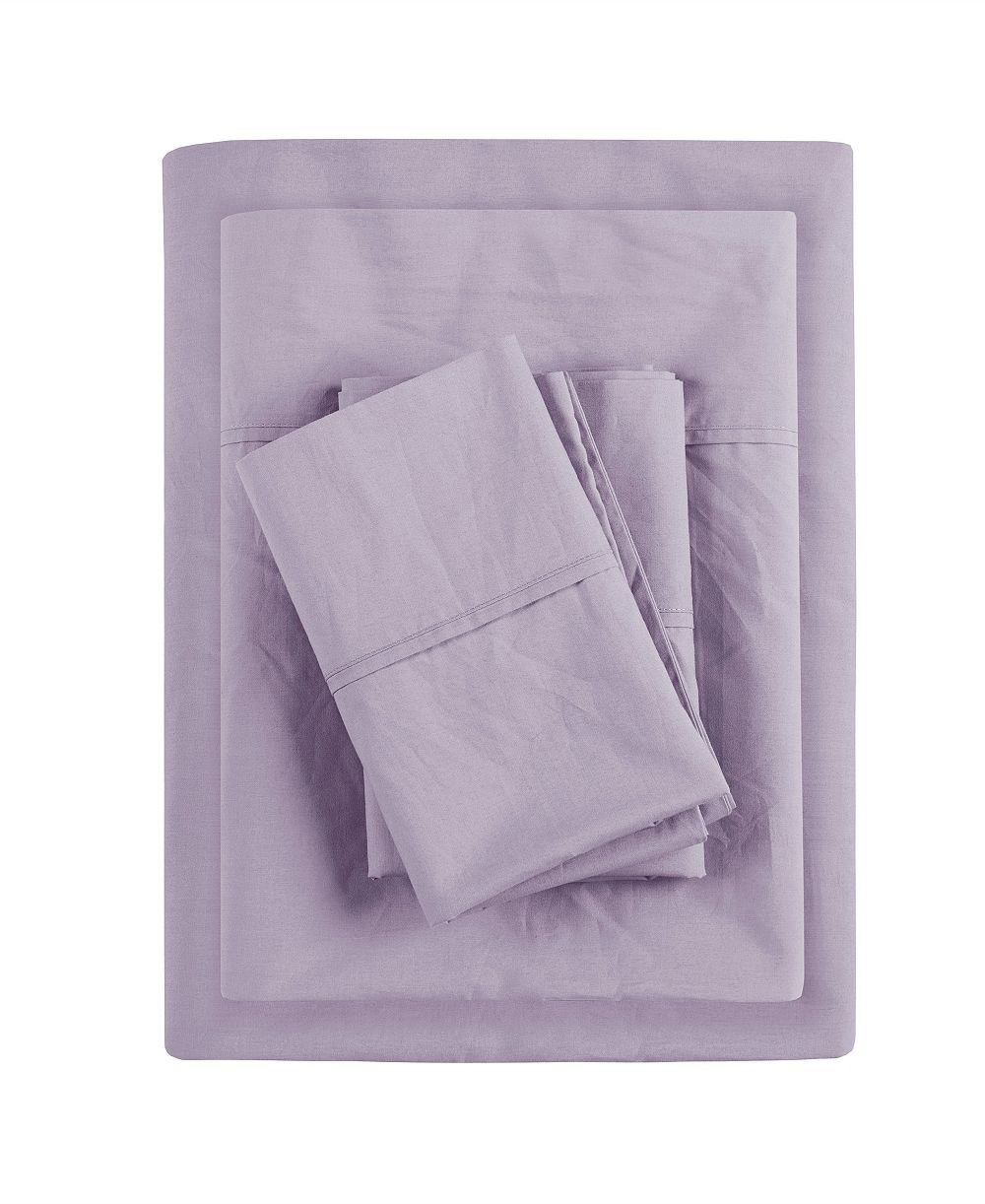 Madison Park Peached Cotton Percale 4-Pc. Sheet Set, King