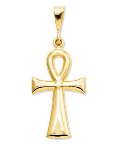 Подвеска 14k Gold Charm, Egyptian Ankh Cross