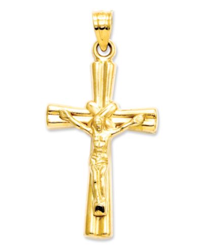 Подвеска-крест 14k Gold Charm, Reversible Crucifix Cross