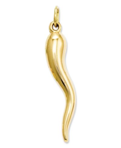 Золотой шарм Macy's 14k Gold Charm, Italian Horn Charm
