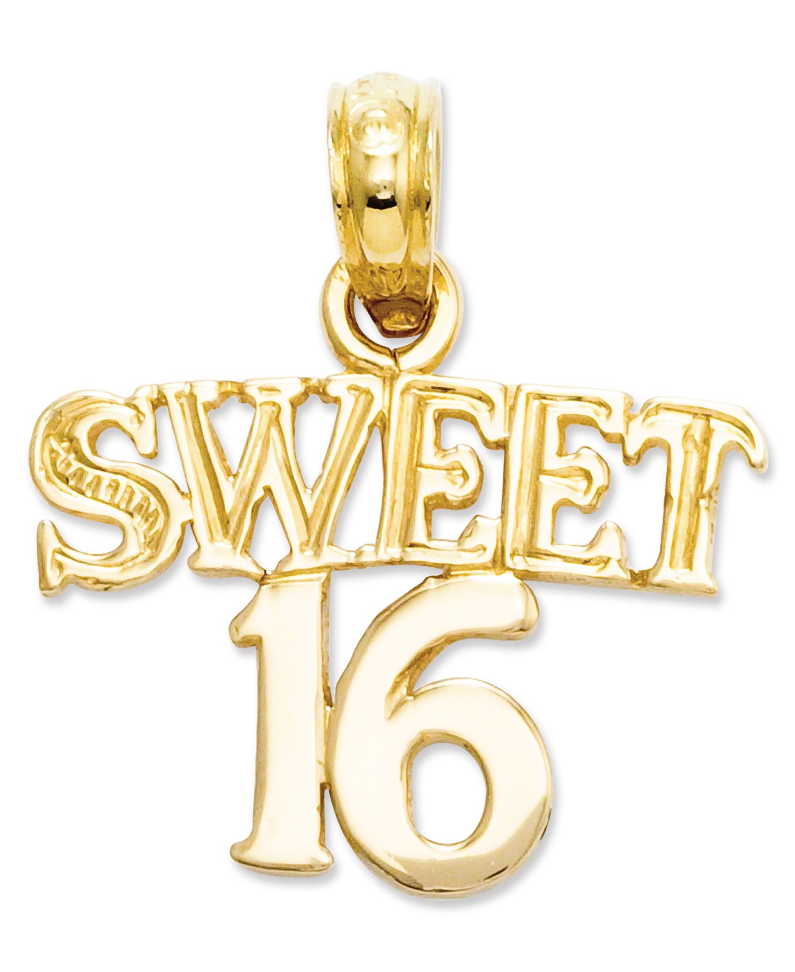 Подвеска-шарм 14k Gold Sweet 16