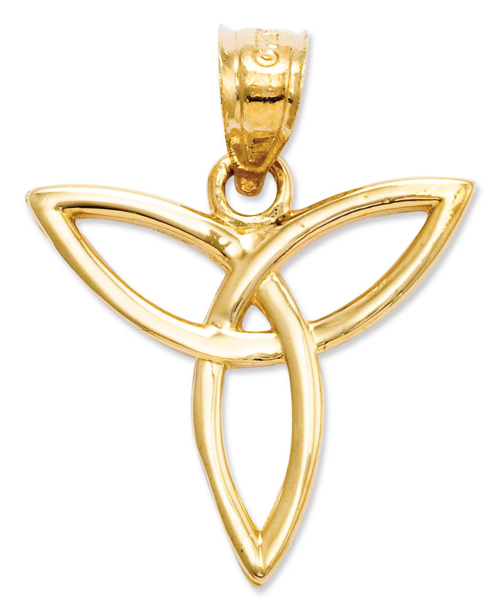 Macy's Подвеска-шарм из 14k золота, символ Angel Trinity