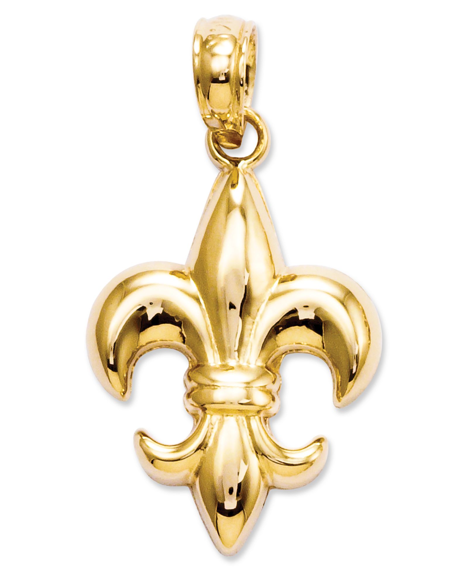 Подвеска 14k Gold Charm, Small Fleur De Lis