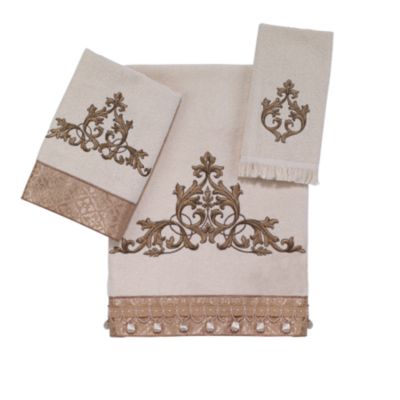 Вышитое хлопковое банное полотенце Avanti Monaco, 27" x 50"