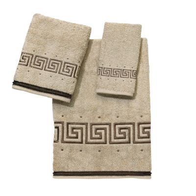 Вышитое полотенце для рук Avanti Pre Athena Greek Key, 16" x 30"