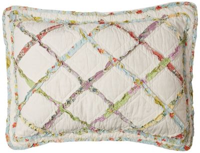 Хлопковая наволочка с аппликацией Laura Ashley Ruffle Garden, Standard
