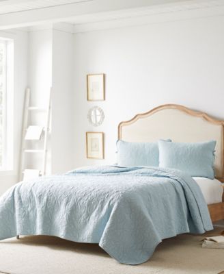 Laura Ashley Felicity Cotton Reversible 3 Piece Quilt Set, King