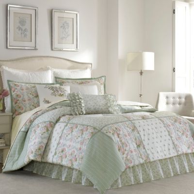 Laura Ashley Harper хлопковый двусторонний комплект из 4 предметов, Queen