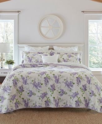 Laura Ashley Keighley Cotton Reversible 3 Piece Quilt Set, King