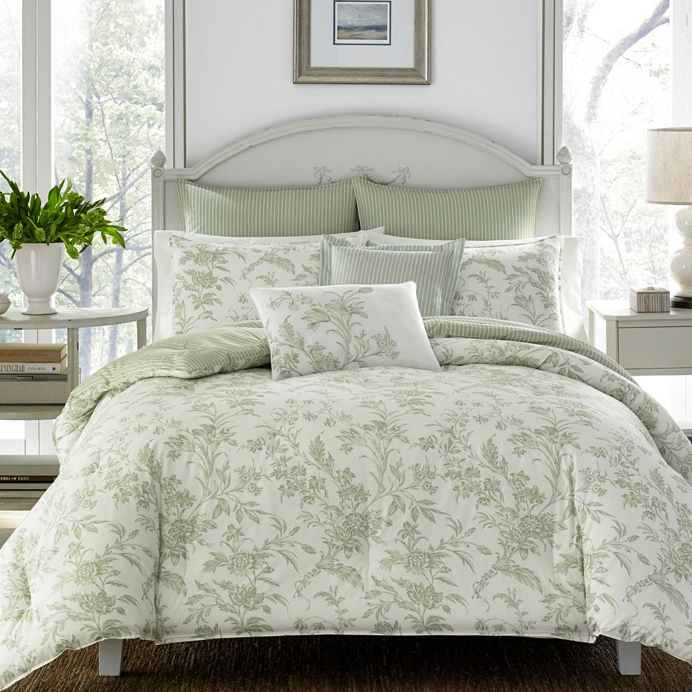 Laura Ashley Natalie Reversible 5 Pc. Comforter Set, Twin