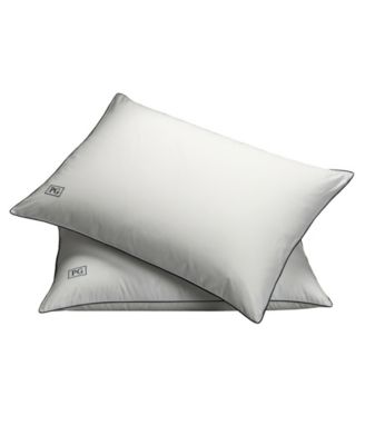 Pillow Guy 100% Certified RDS White Goose Down Firm Density 2-Pack Pillows, Standard/Queen