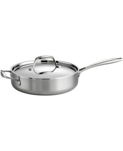 Tramontina Signature 3-Quart Tri-Ply Clad Stainless Steel Saute Pan with Lid