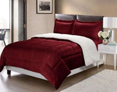 Ultimate Luxury Reversible Micromink and Sherpa 2-Pc. Comforter Set, Twin