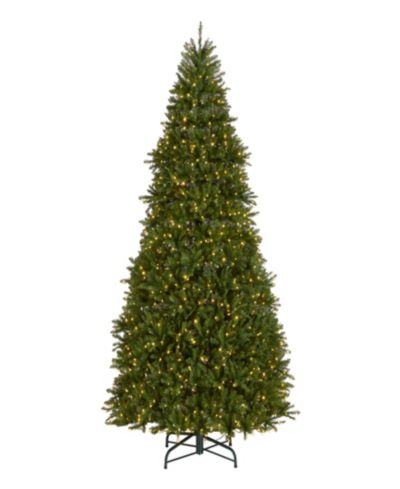 National Tree 10' Dunhill Fir Hinged Tree with 1200 Low Voltage Dual LED Lights with 9 Function Footswitch