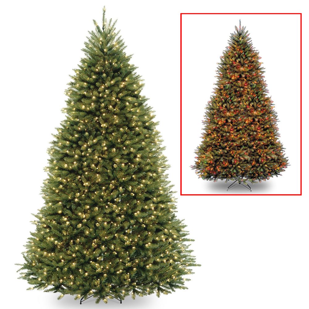 National Tree Company 10' Dunhill Fir Tree with 1200 Dual Color LED Lights and PowerConnect ™