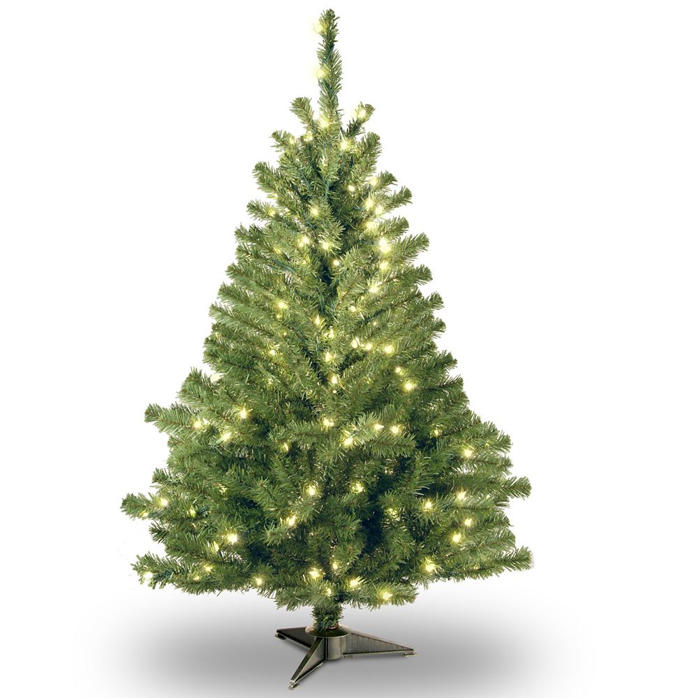 Еловое дерево National Tree 4' Kincaid Spruce Tree с 100 огоньками