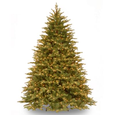 National Tree Company 6.5' Feel Real  Nordic Spruce Hinged Tree with 750 Clear Lights