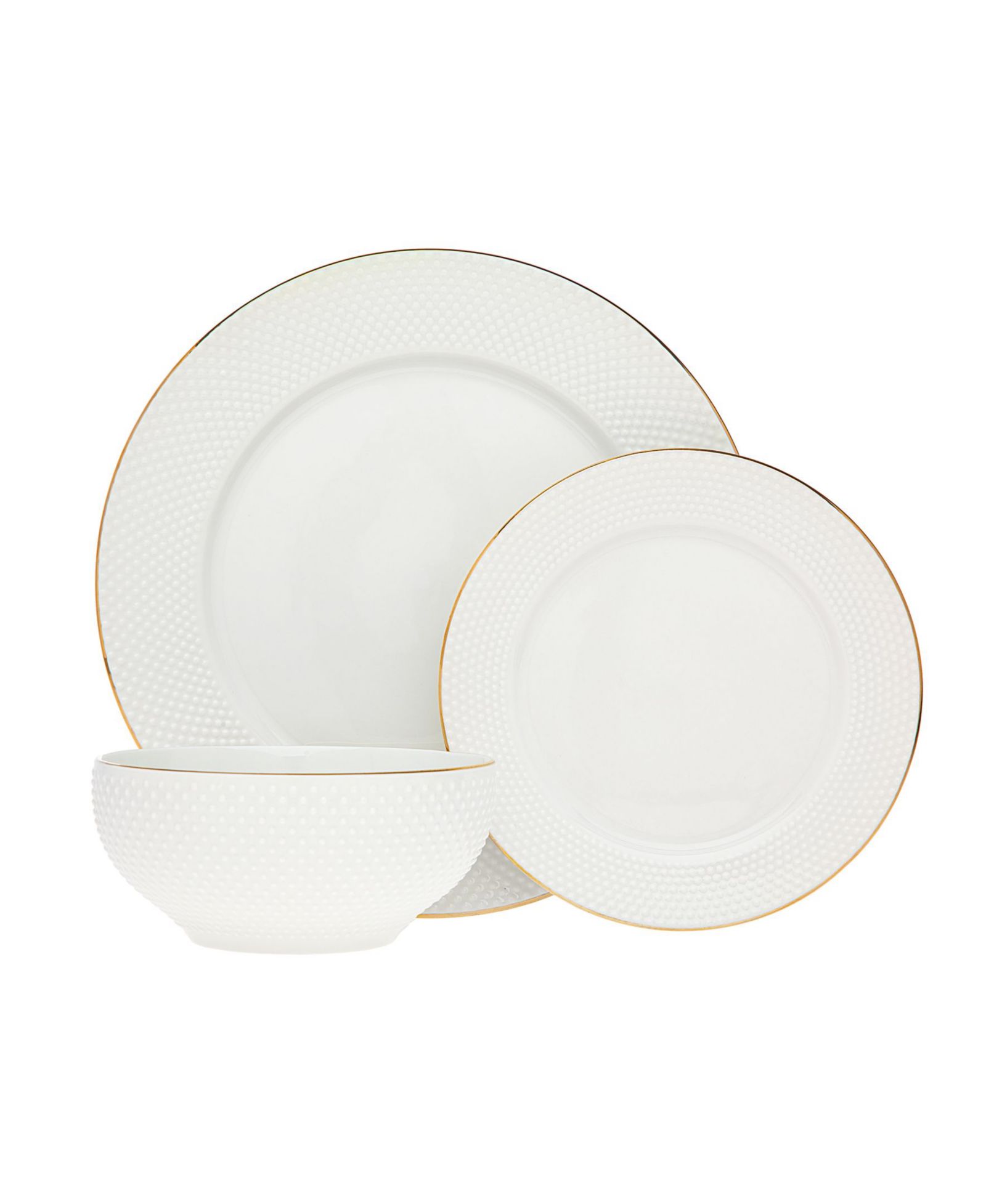 Godinger Pique 18 Pc. Dinnerware Set, Service for 6