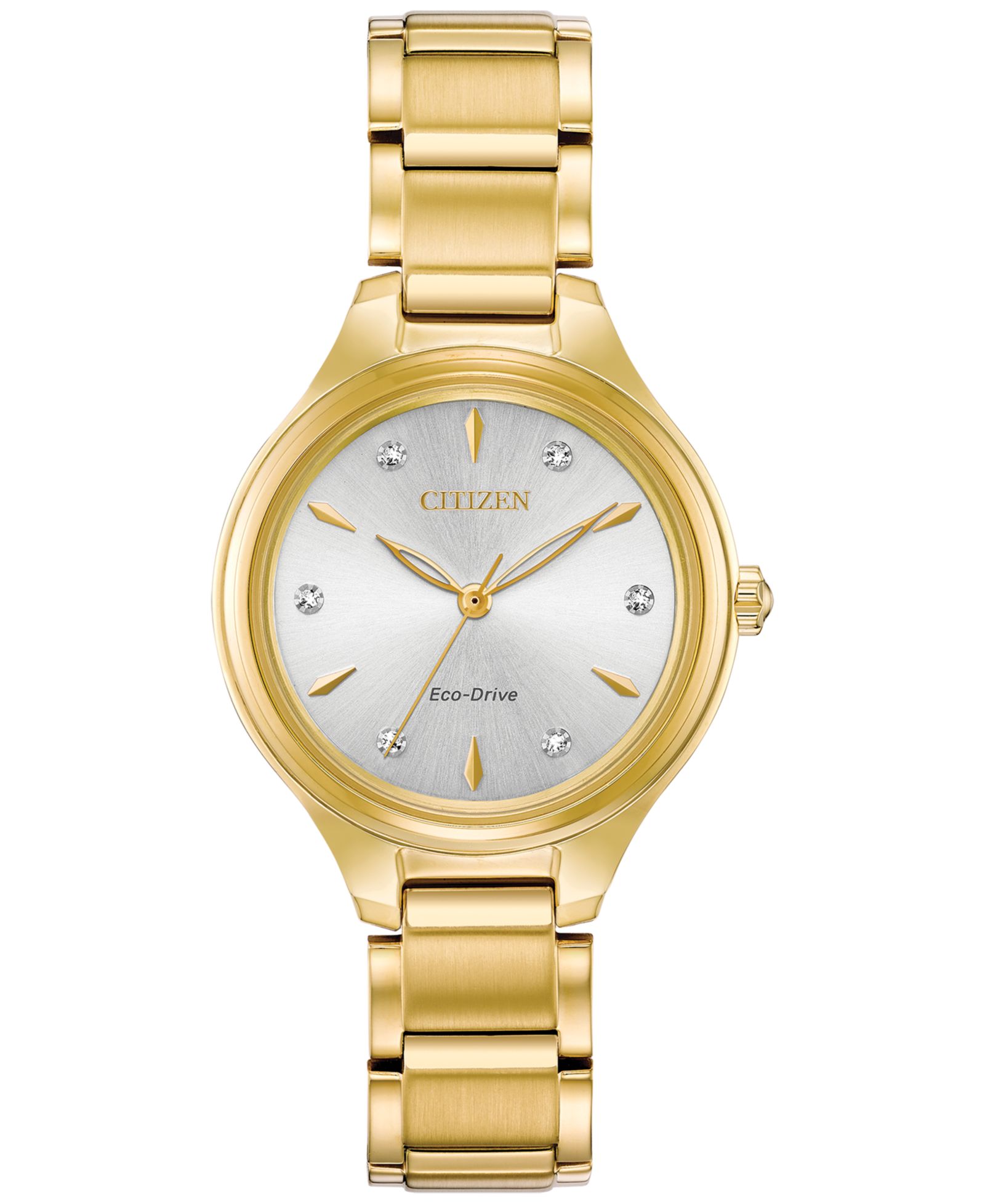 Женские часы Citizen Eco-Drive Corso Diamond-Accent Gold-Tone 29mm
