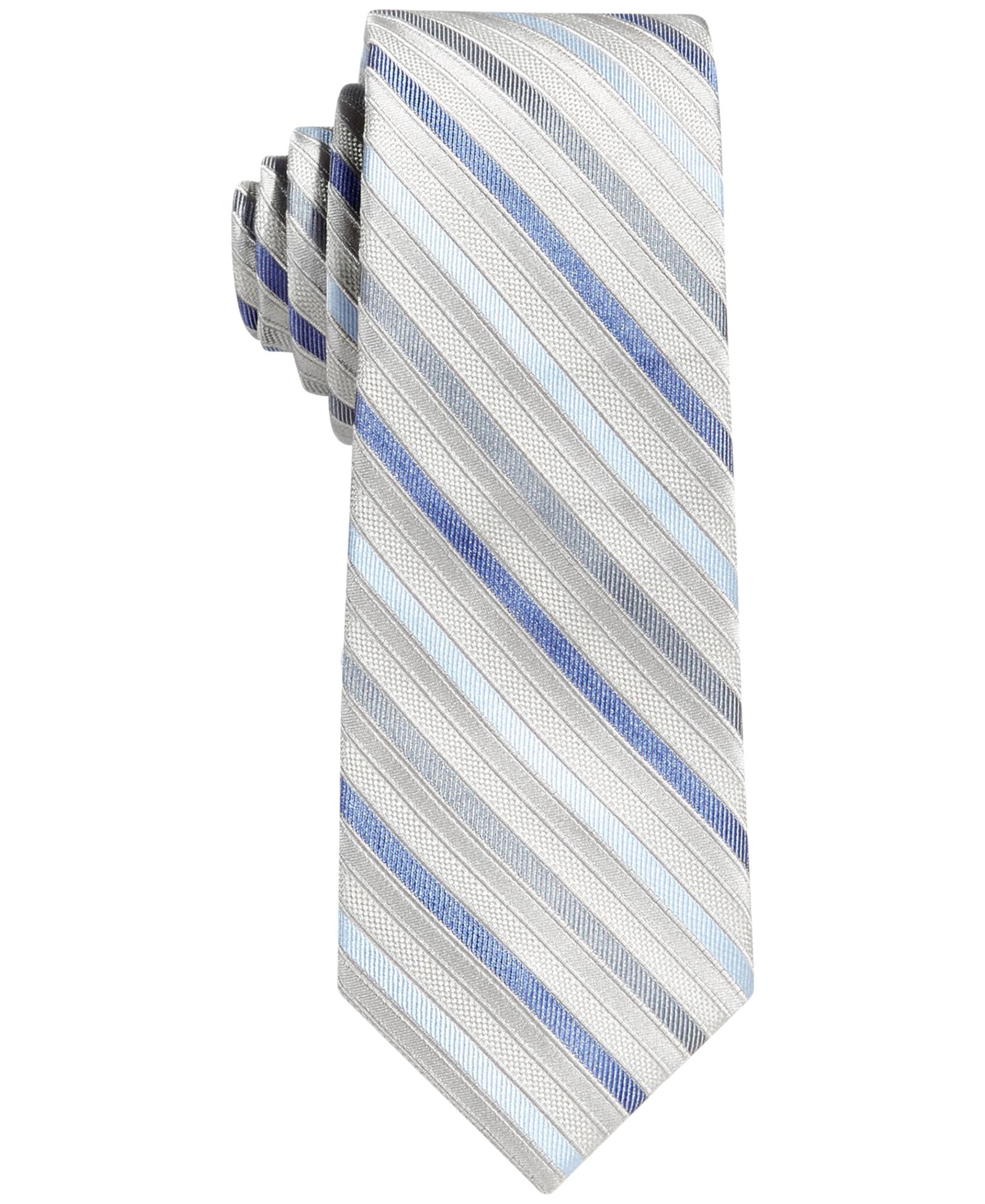 Галстук Calvin Klein Big Boys Gemstone Striped Zipper Necktie