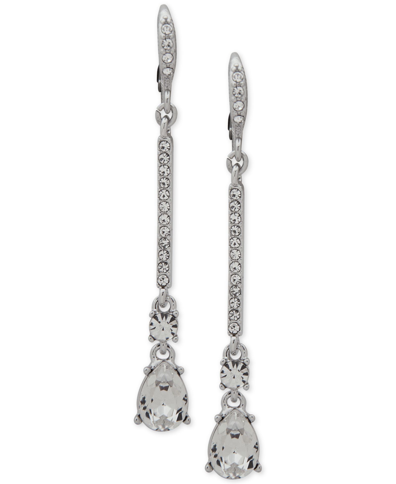Givenchy Серьги-подвески Crystal Linear Drop