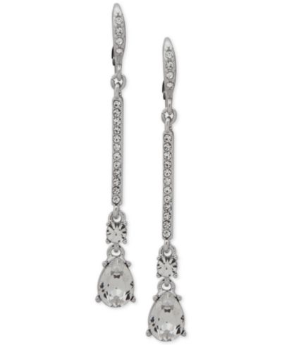 Givenchy Серьги-подвески Crystal Linear Drop