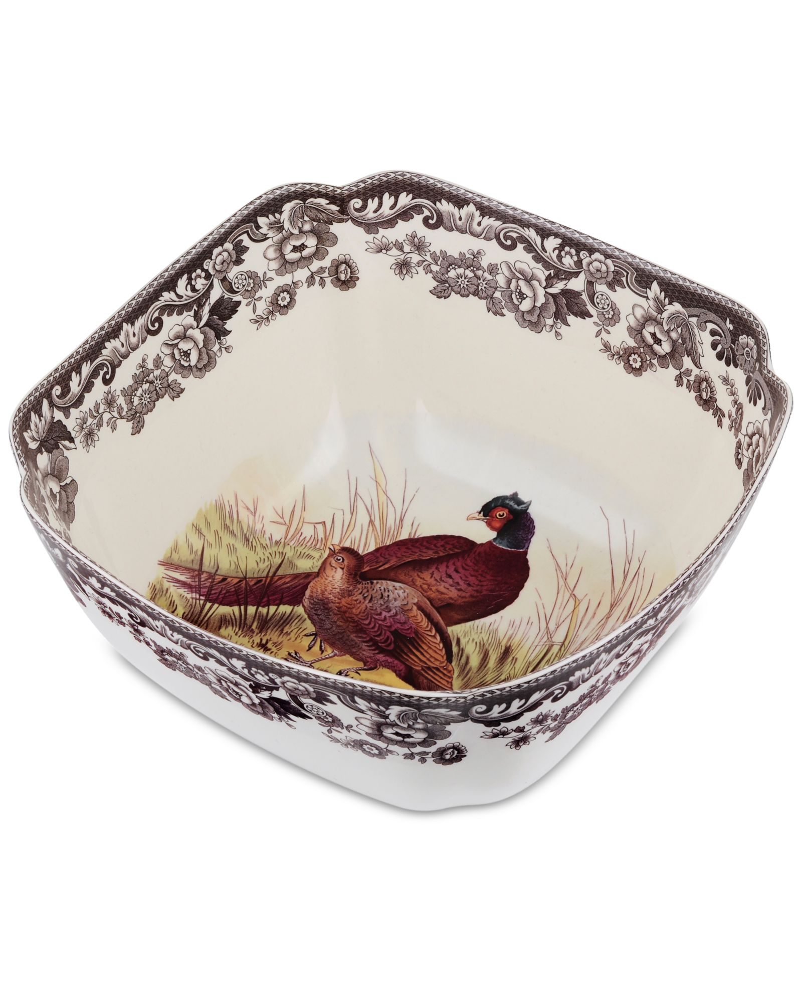 Квадратная сервировочная чаша Spode Woodland Pheasant