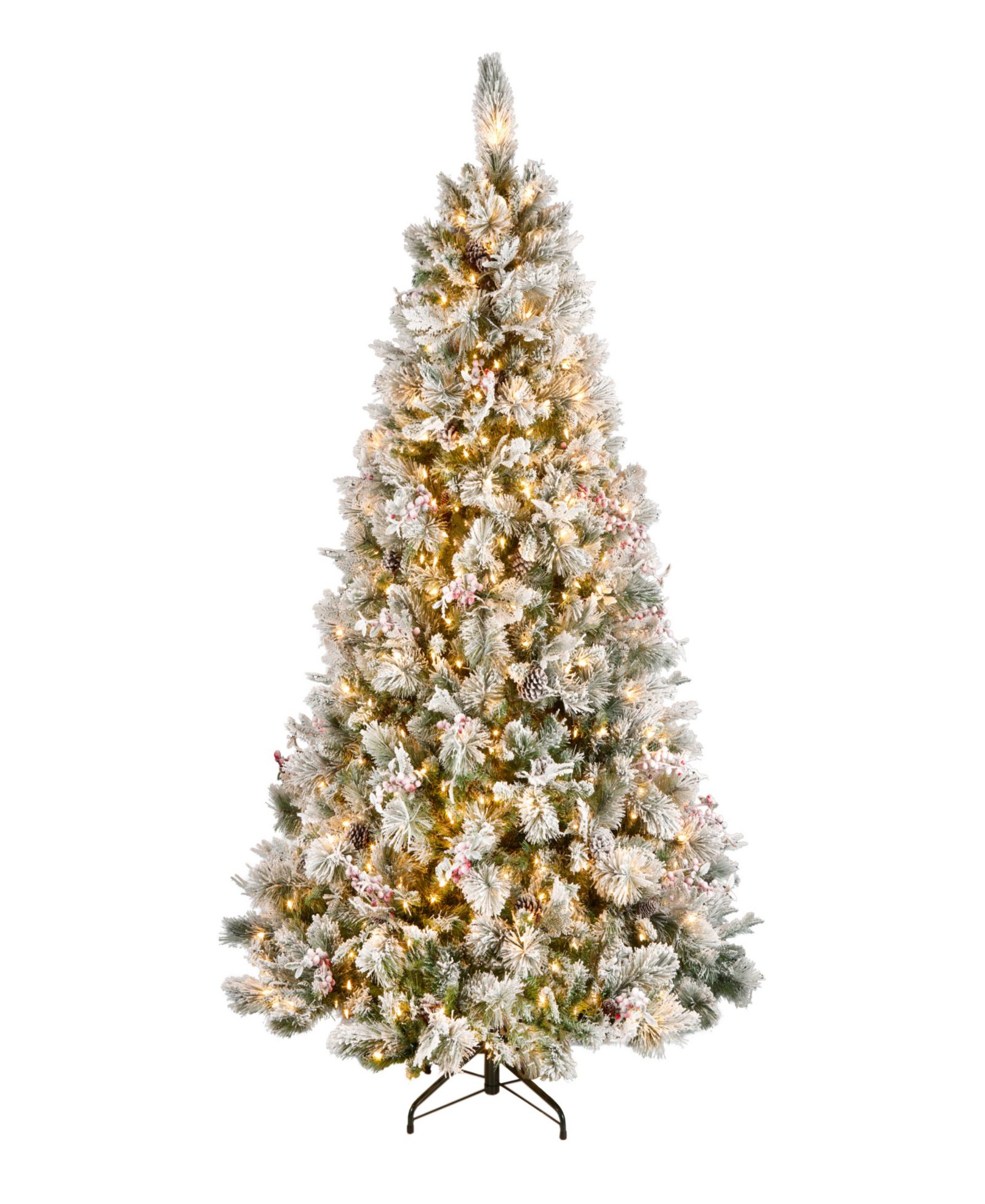 National Tree Snowy Bedford Pine Christmas Tree, 7.5 ft.
